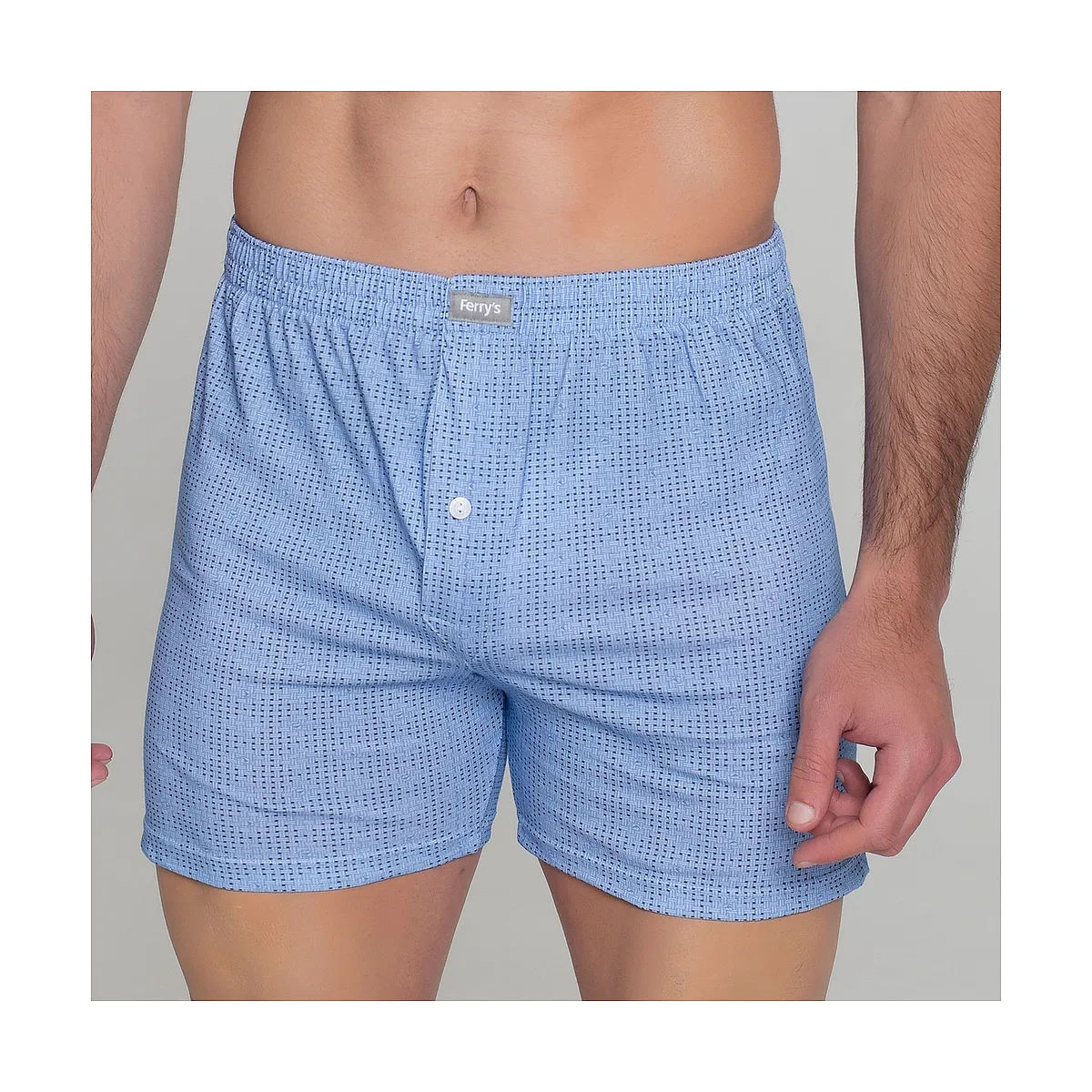 411b PACK 2 BLUE PRINTED BOXERS
