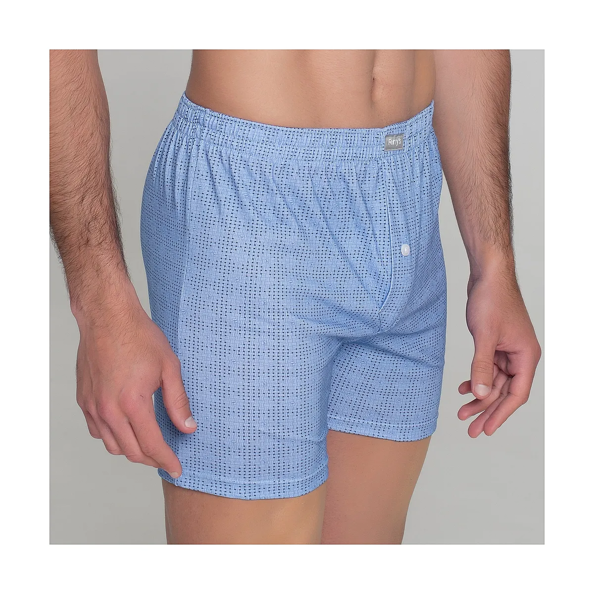 411b PACK 2 BLUE PRINTED BOXERS
