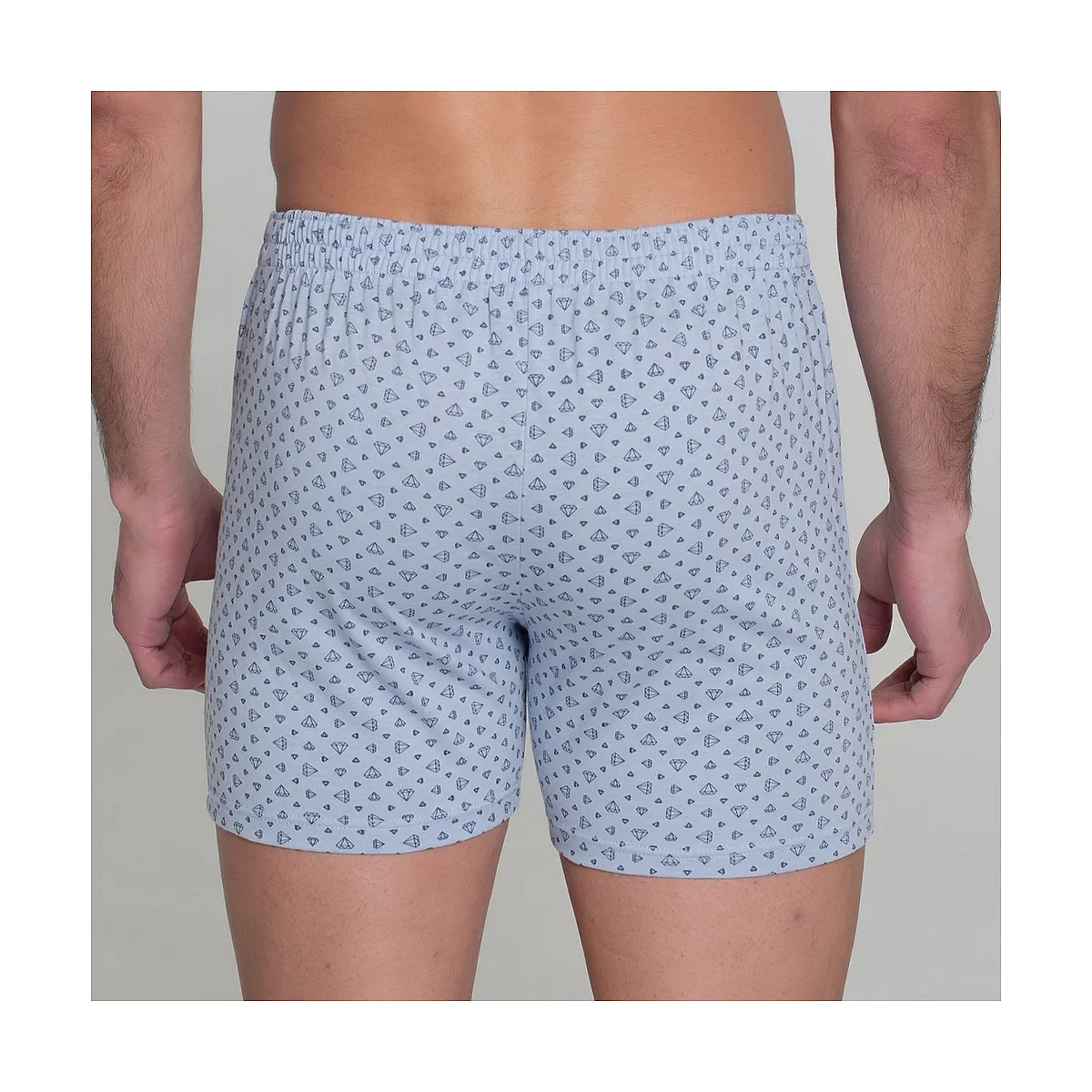411b PACK 2 BLUE PRINTED BOXERS