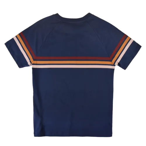 70'S STRIPED TEEDRESS BLUE