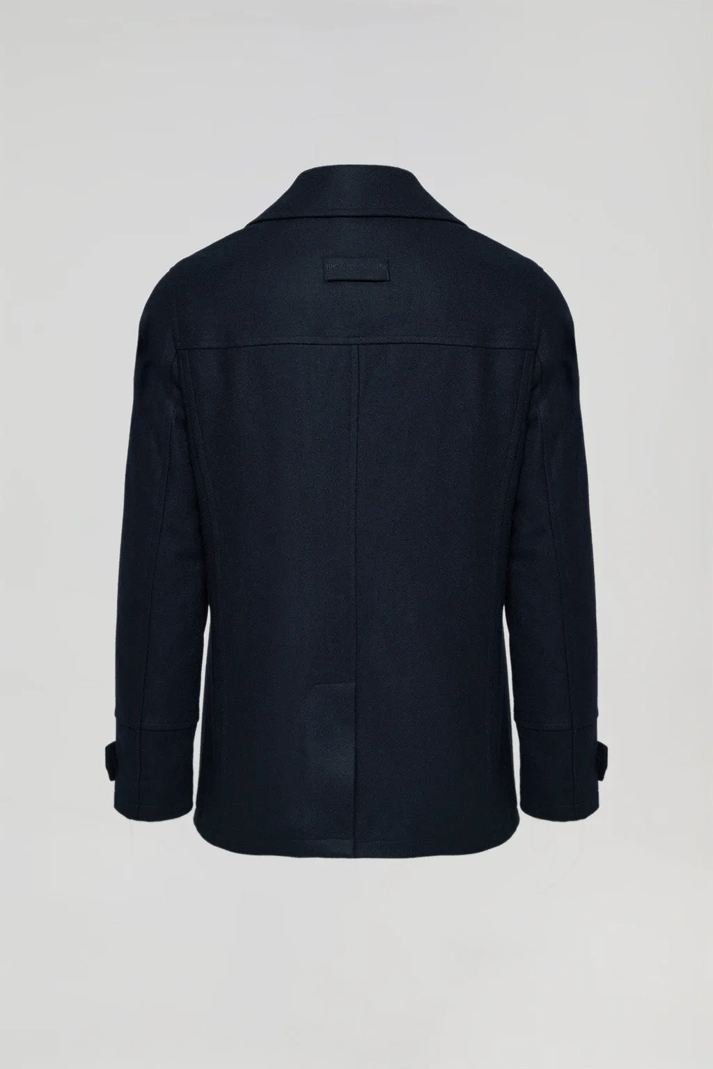 Abrigo lobo de mar Calum azul marino con detalles Polo Club