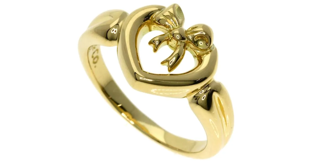 Anillo Corazón de Cinta Tiffany & Co. en Oro Amarillo de 18K 