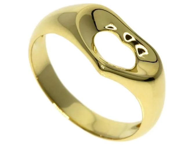 Anillo de banda de oro amarillo de 18K en forma de corazón Tiffany & Co. 