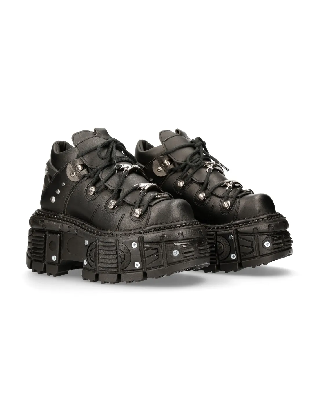 ANKLE BOOT BLACK IMPERFECT WITH LACES MTANK106NV2
