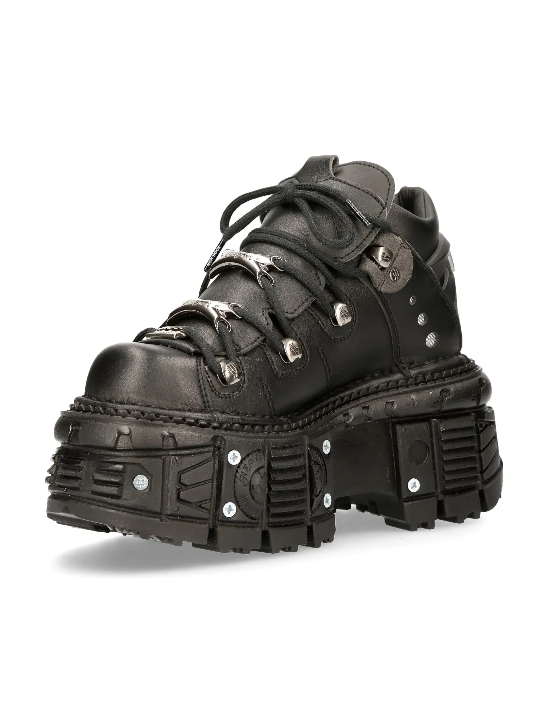 ANKLE BOOT BLACK IMPERFECT WITH LACES MTANK106NV2