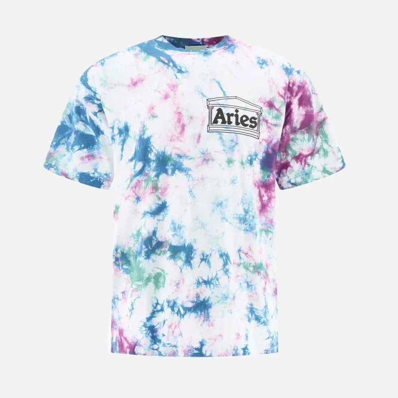 ARIES ARISE FSAR60300MULT TEMPLE TIE DYE TSHIRT
