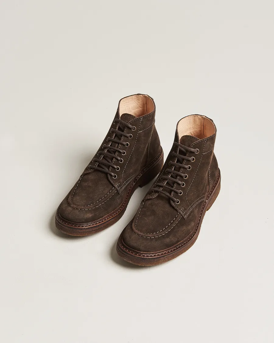 Astorflex Nuvoflex Lace Up Boot Dark Brown Suede