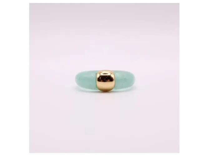 Autre Marque Anillo resina laguna oro amarillo 750%O Gold hardware 