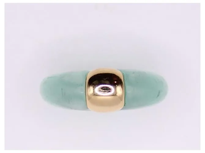 Autre Marque Anillo resina laguna oro amarillo 750%O Gold hardware 