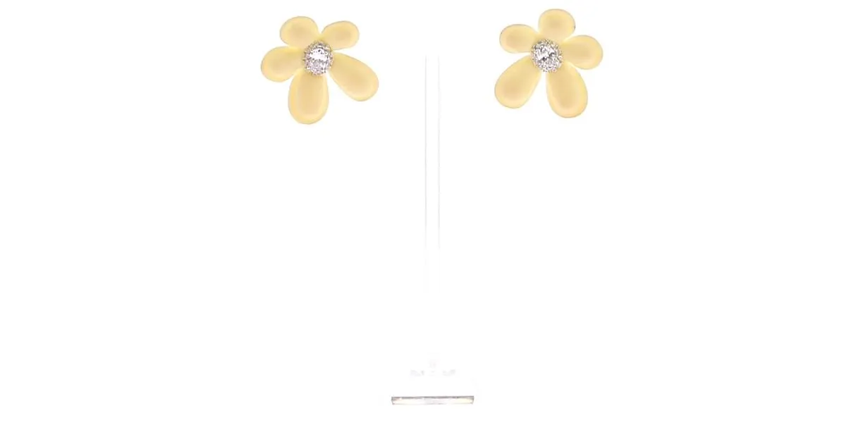 Autre Marque NO FIRMA / Pendientes SIN FIRMAR T.  metal Amarillo 