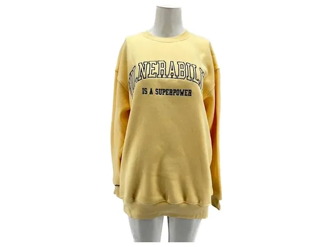 Autre Marque NO FIRMA / UNSIGNED Prendas de punto T.Internacional M Algodón Amarillo 