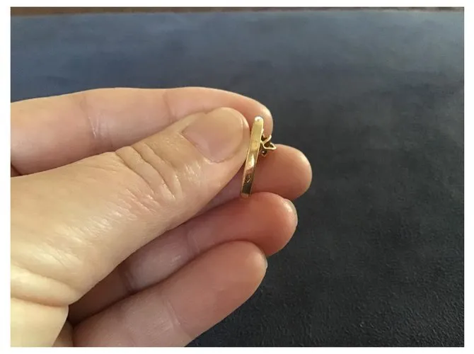 Autre Marque Oro amarillo 18 K Dorado 