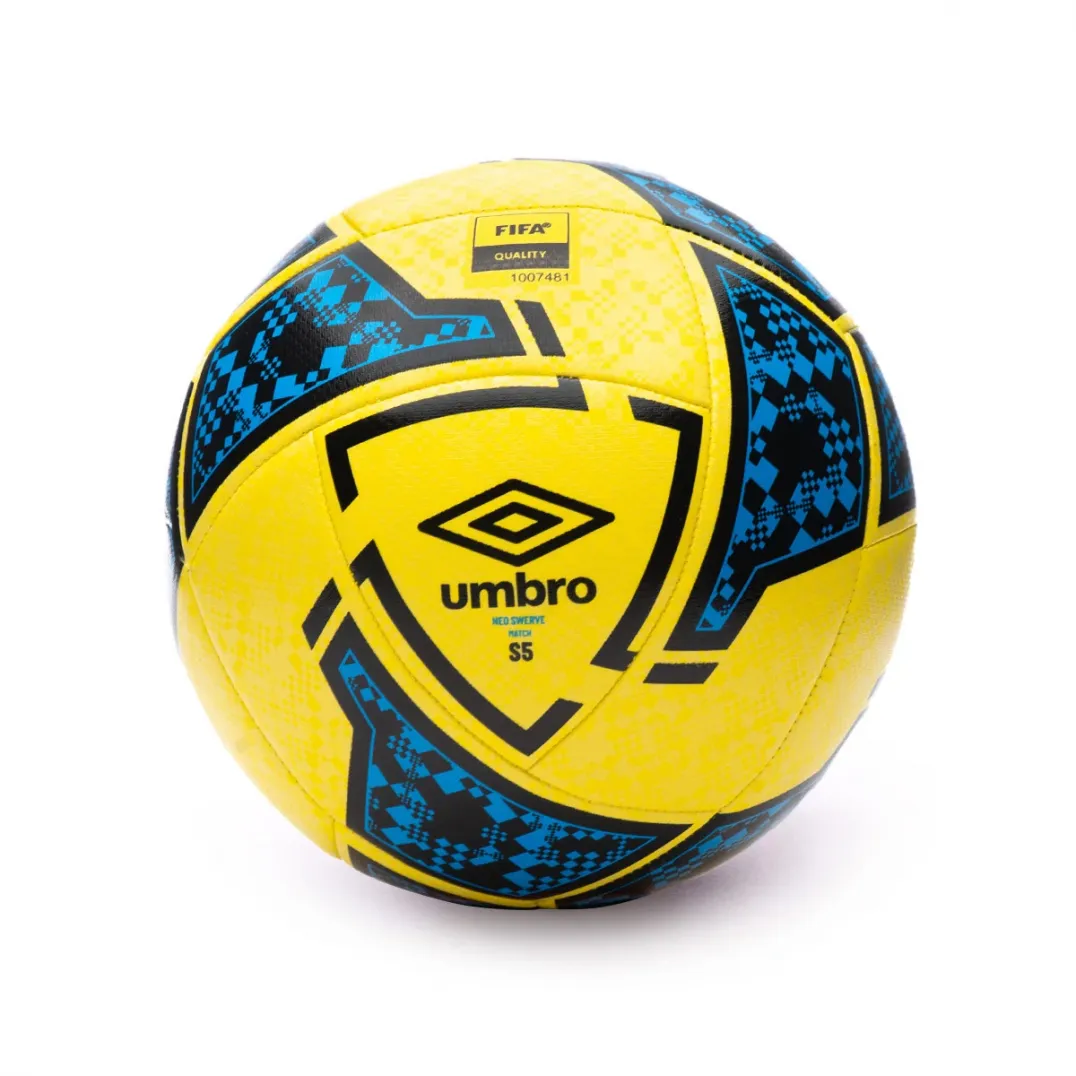 BALÓN UMBRO NEO SWERVE MATCH YELLOW / BLACK / MALIBU BLUE