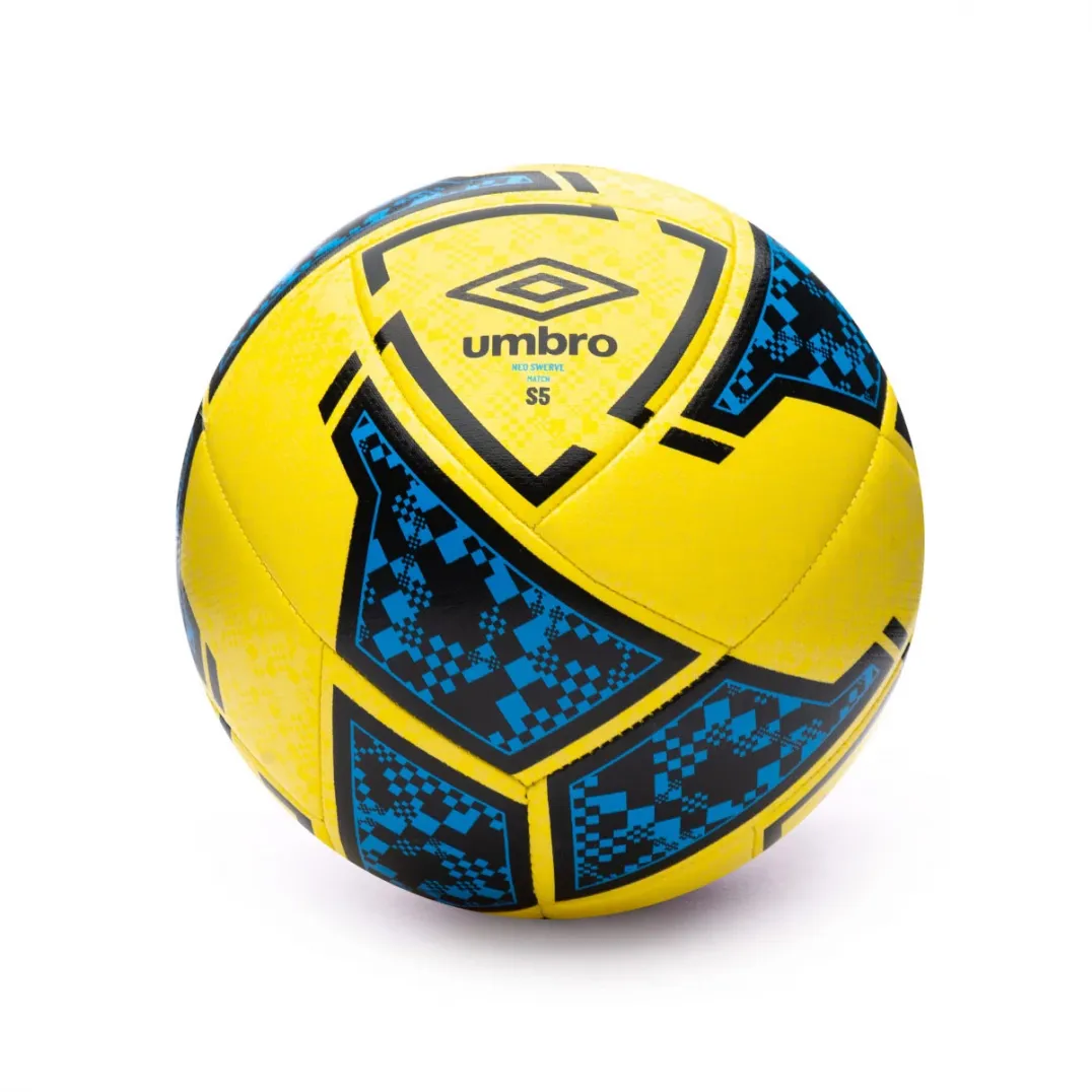 BALÓN UMBRO NEO SWERVE MATCH YELLOW / BLACK / MALIBU BLUE