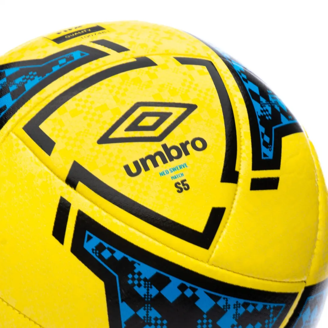 BALÓN UMBRO NEO SWERVE MATCH YELLOW / BLACK / MALIBU BLUE