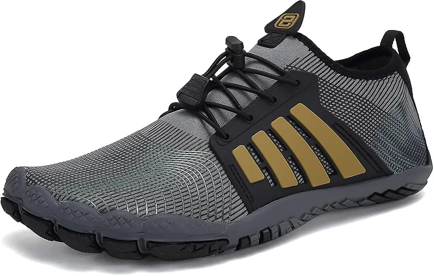 BAREFOOT SHOES MENS WOMEN WATER SHOES TRAIL RUNNING BEACH WATER TRAINERS FOR GYM SWIM SNORKELING SURFING3.5 UKBLACK 26