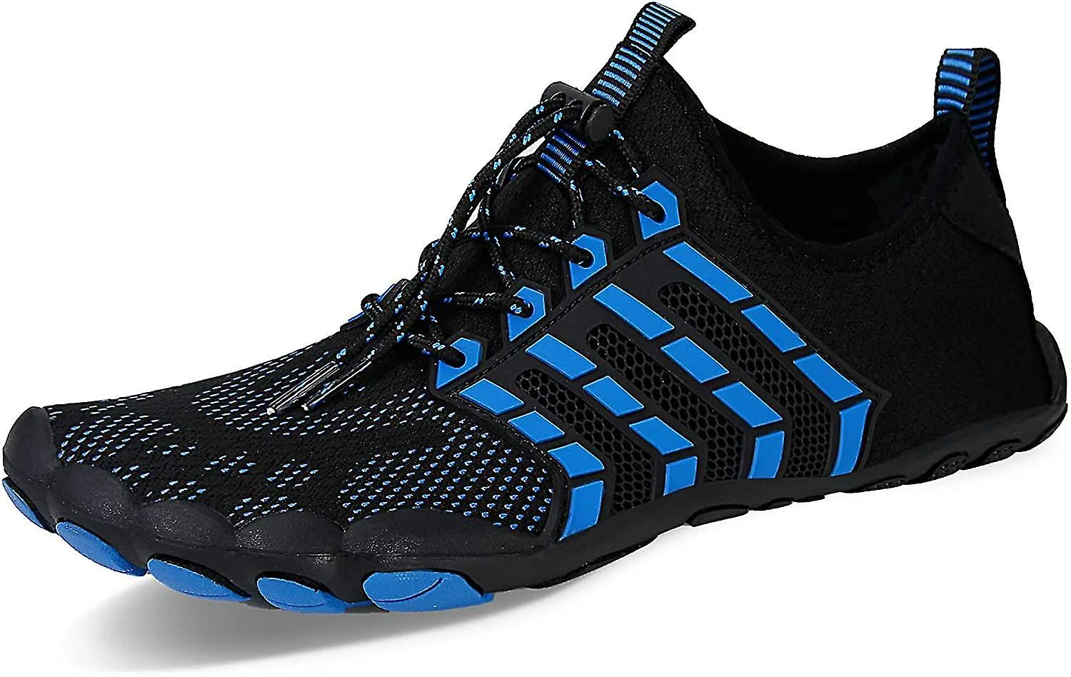 BAREFOOT SHOES MENS WOMEN WATER SHOES TRAIL RUNNING BEACH WATER TRAINERS FOR GYM SWIM SNORKELING SURFING3.5 UKZB B BLUE