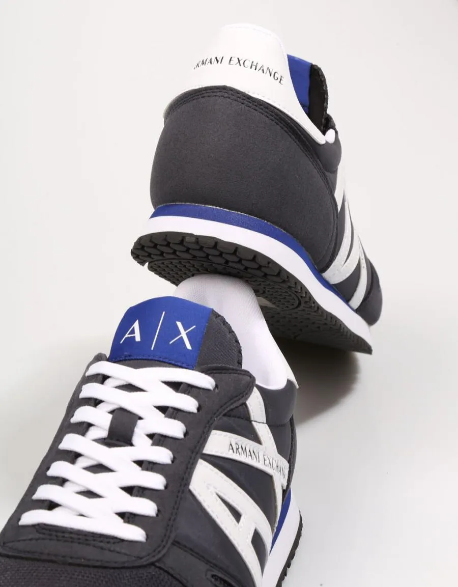  baskets ARMANI EXCHANGE Xux017 en Bleu marine 72529