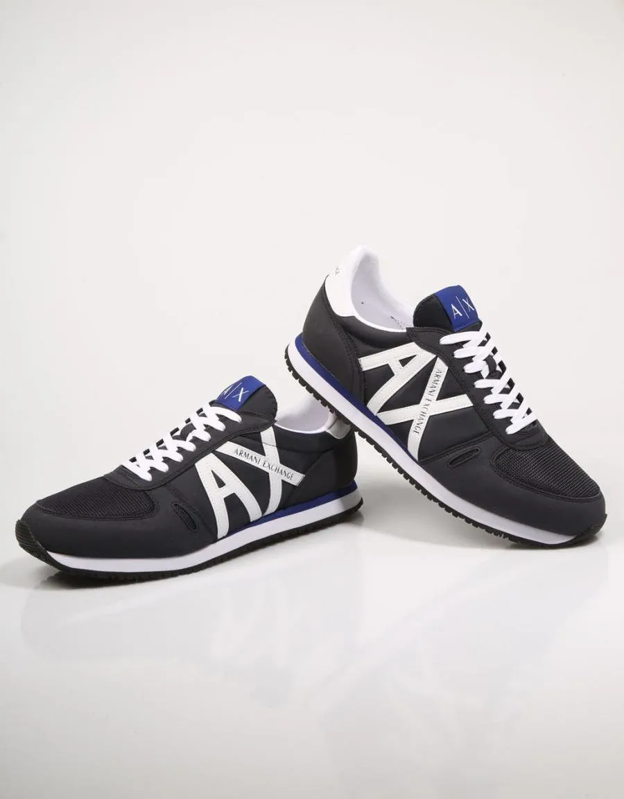  baskets ARMANI EXCHANGE Xux017 en Bleu marine 72529