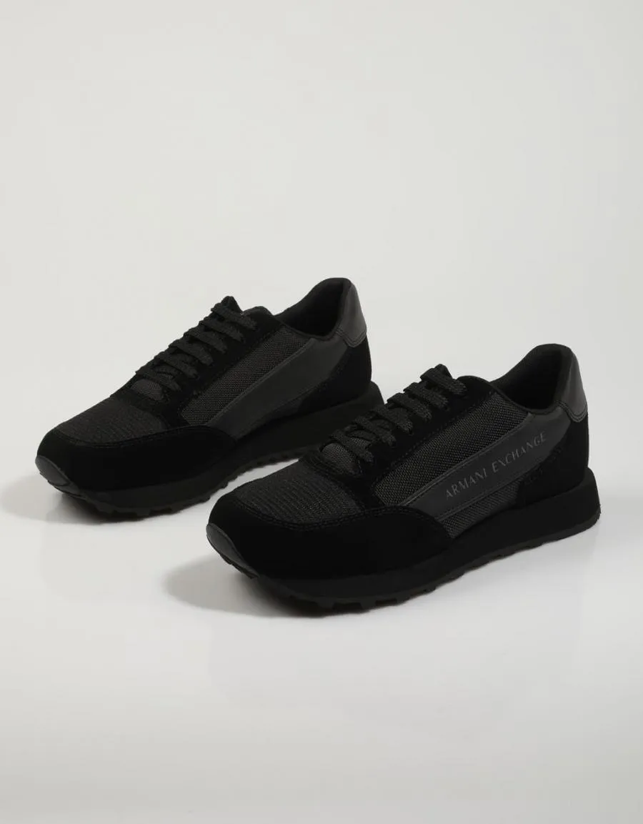  baskets ARMANI EXCHANGE Xux083 Xv263 Osaka en Noir 80366