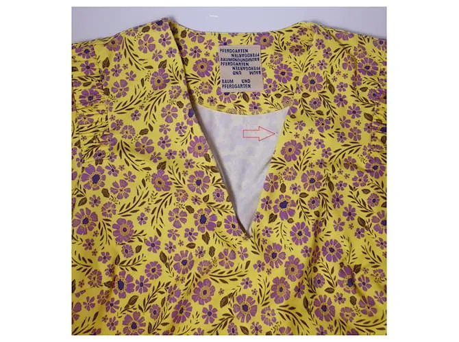 Baum und Pferdgarten Vestidos Multicolor Púrpura Amarillo 