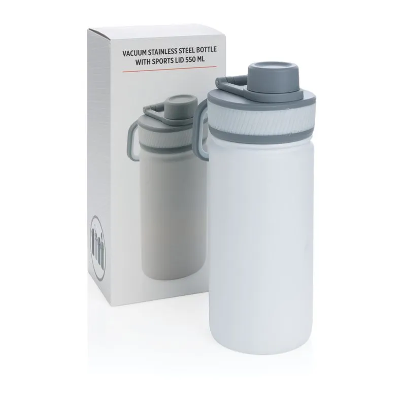 Botella corporativa 550 ml. con tapa deportiva Xico