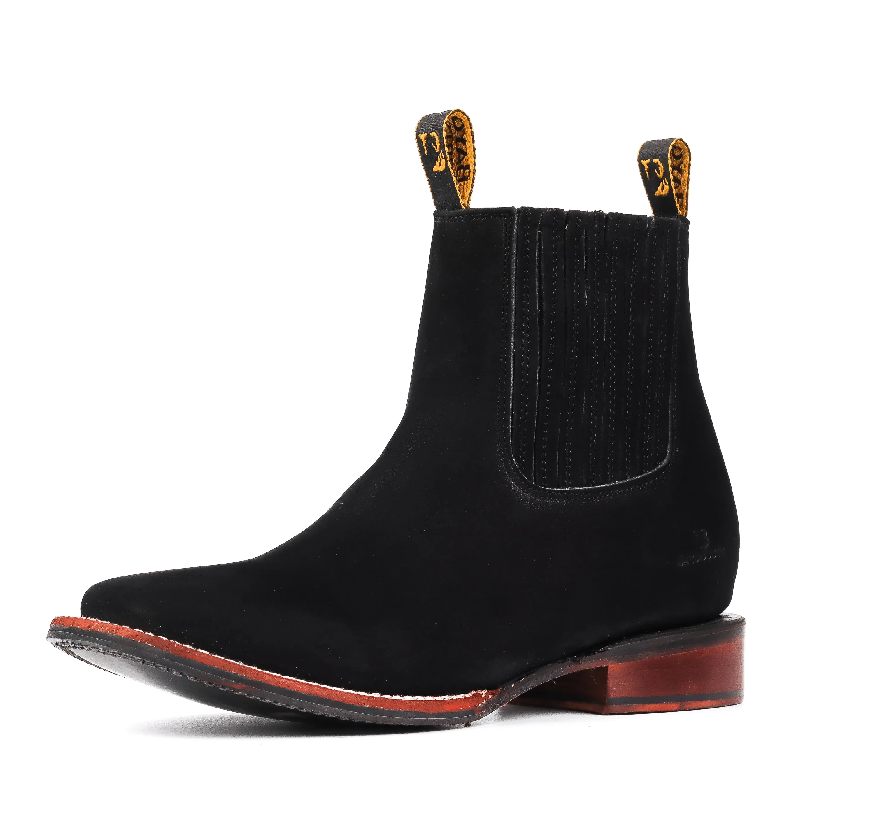 Botin Vaquero Agente 007 Negro