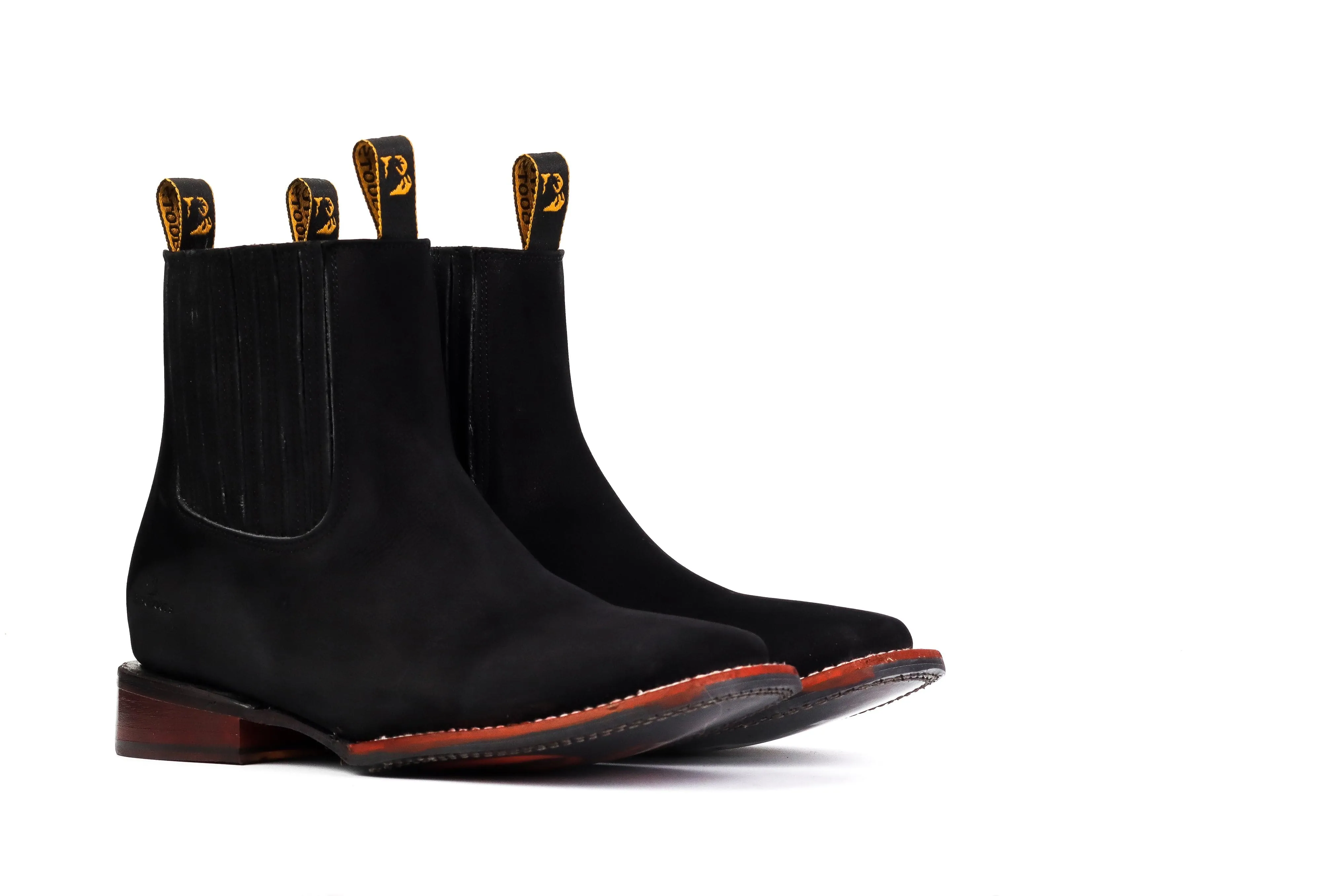 Botin Vaquero Agente 007 Negro