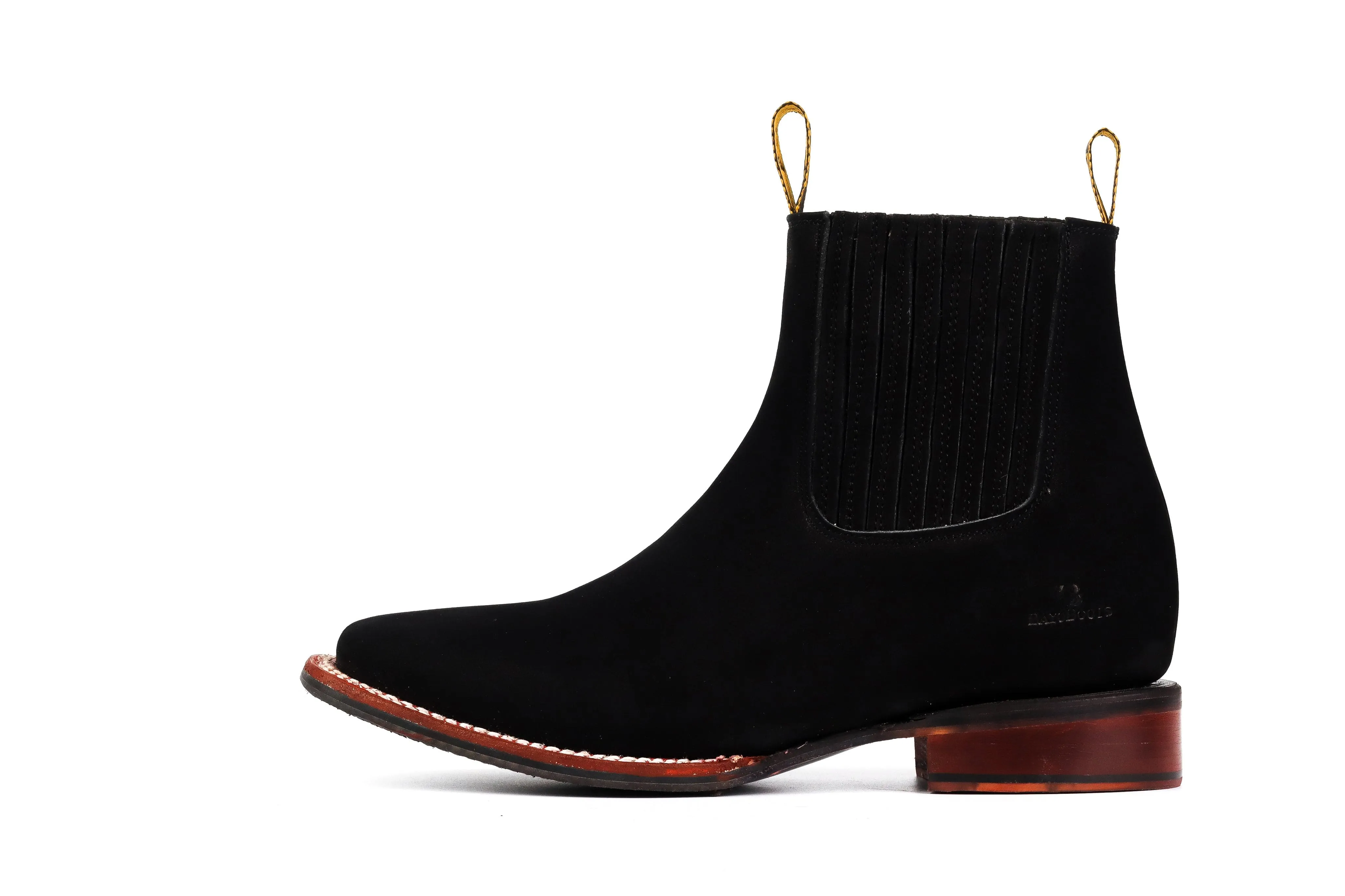 Botin Vaquero Agente 007 Negro