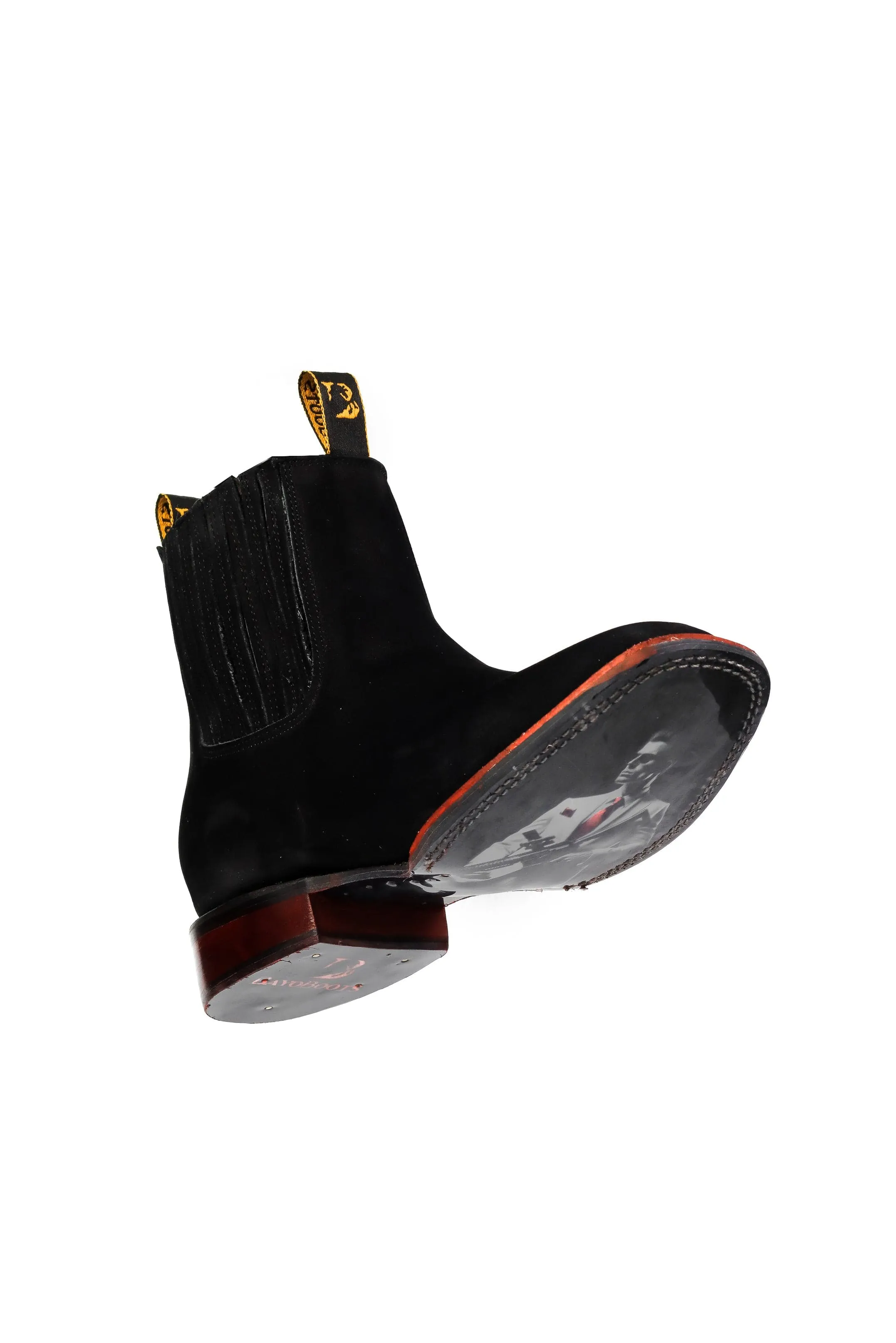 Botin Vaquero Agente 007 Negro