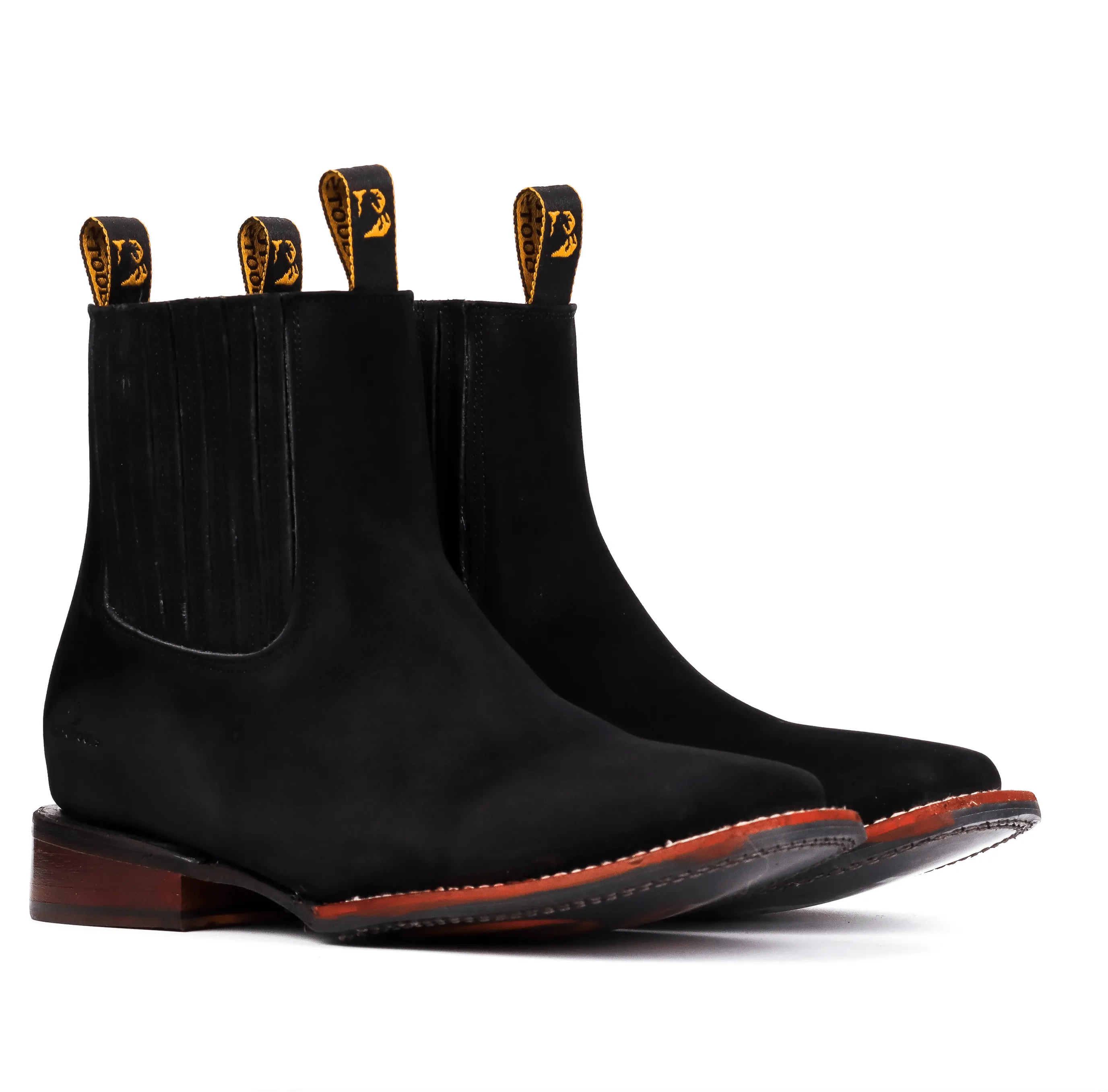Botin Vaquero Agente 007 Negro