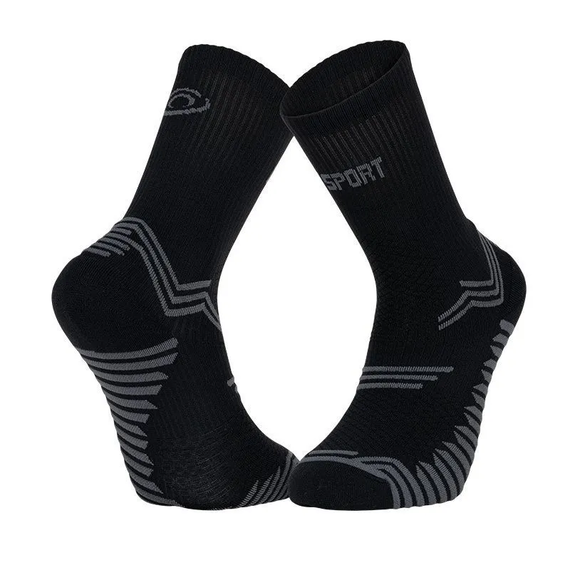 Calcetines de trail running BV sport Trail Ultra + (Negro/Gris)