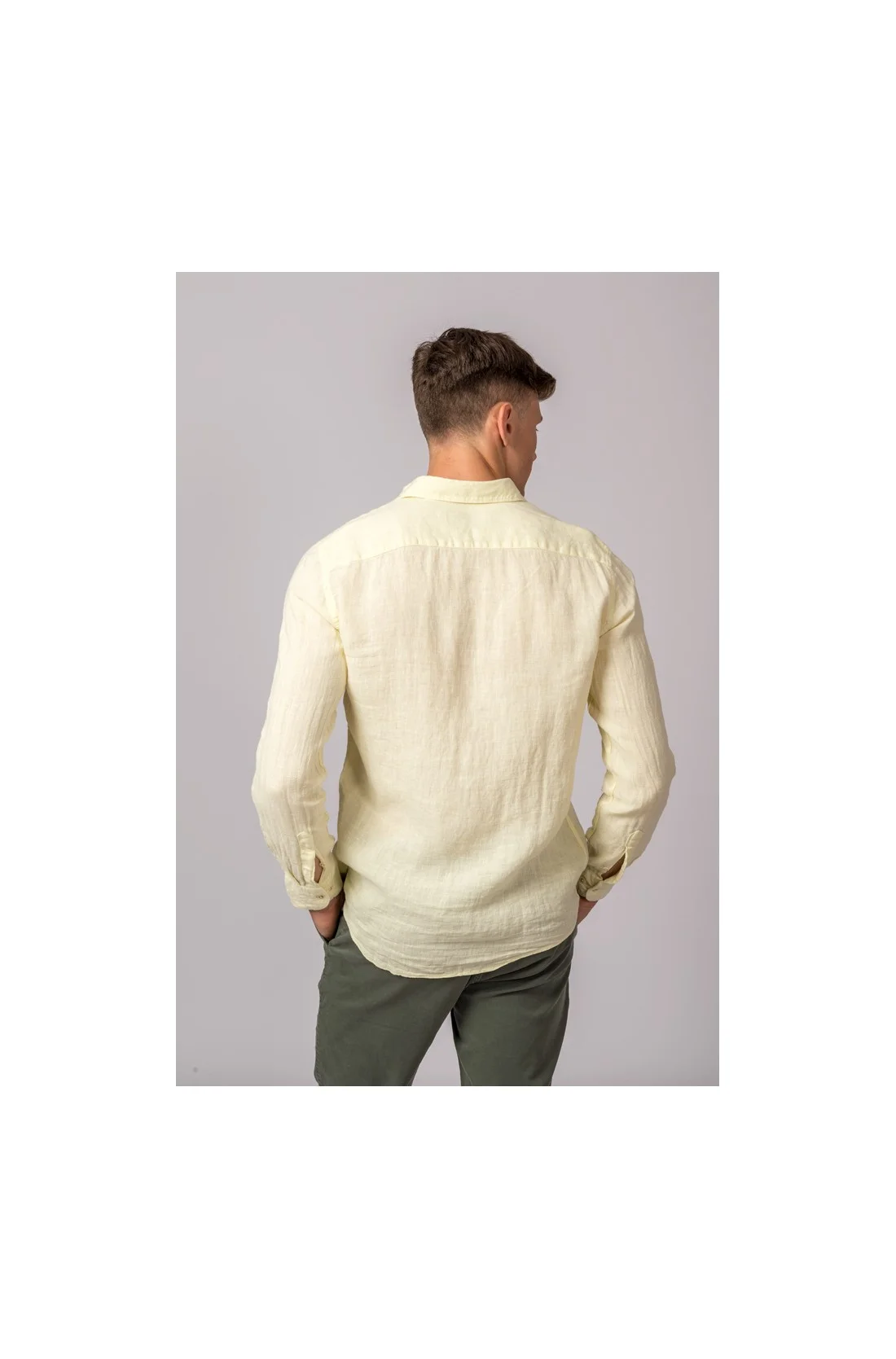 CAMISA LINO AMARILLO