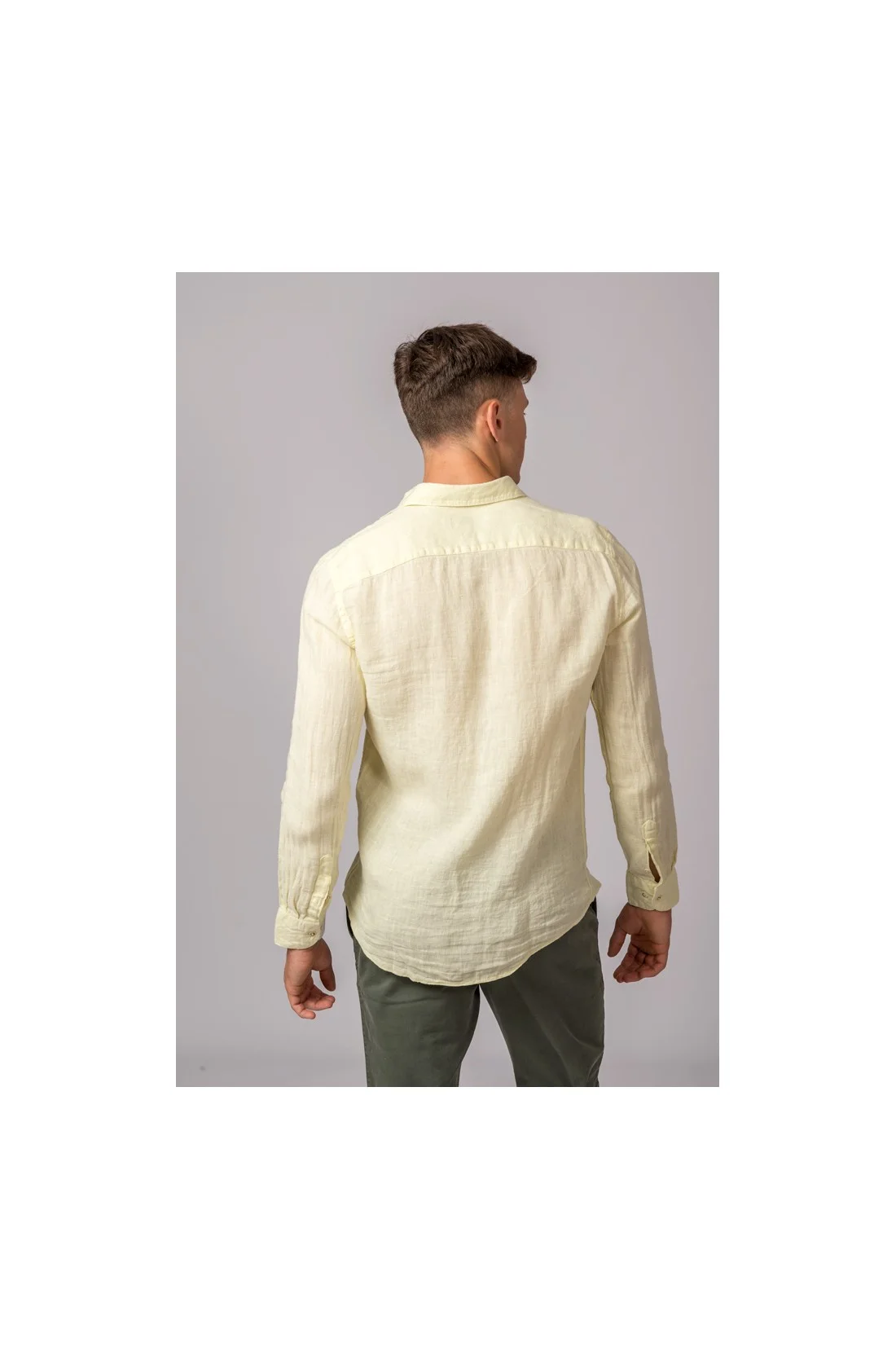 CAMISA LINO AMARILLO