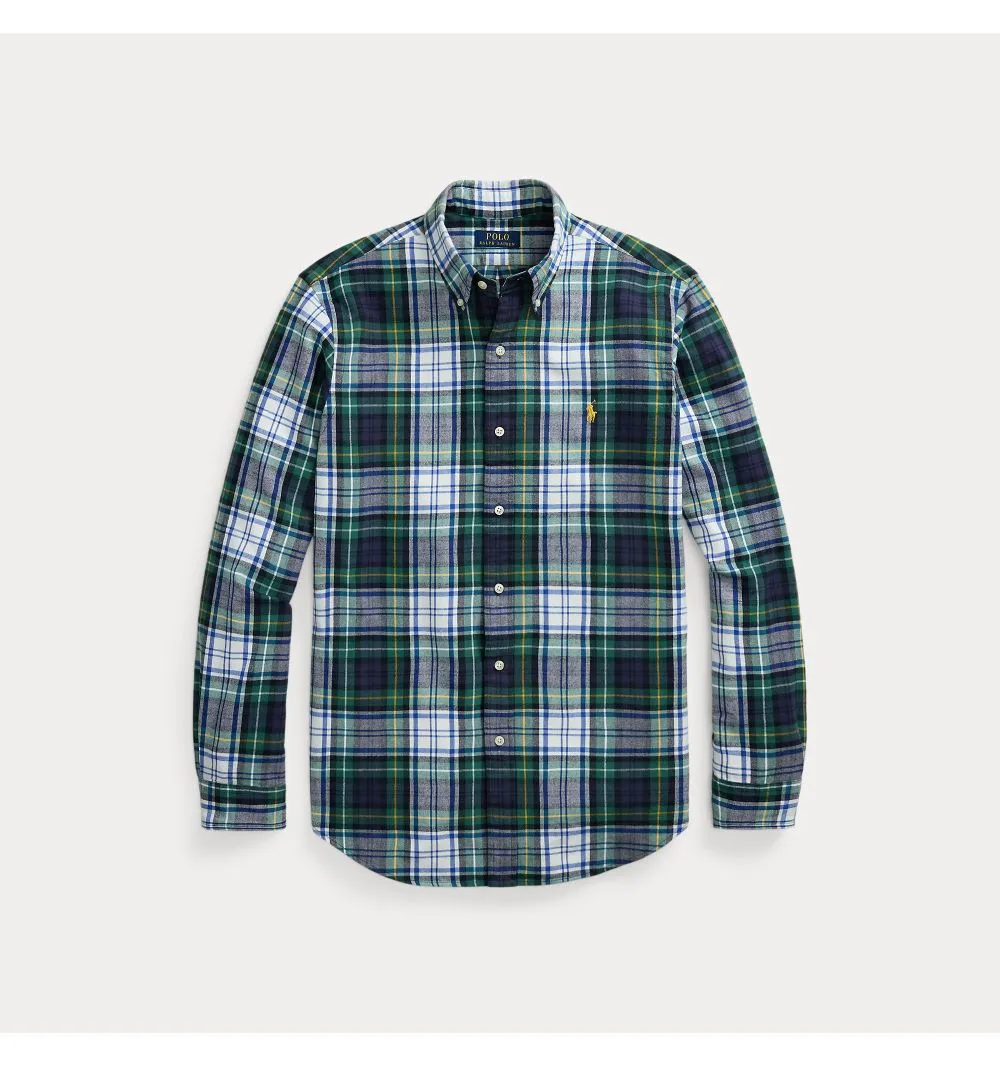 Camisa Polo Ralph Lauren oxford cepillada a cuadros