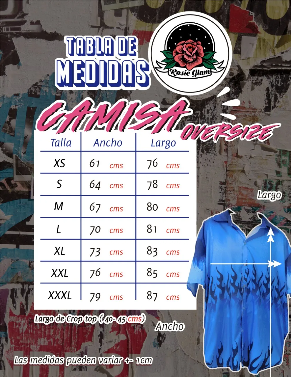 CAMISA ROSA MURCIELAGOS  ROSIEGLAM