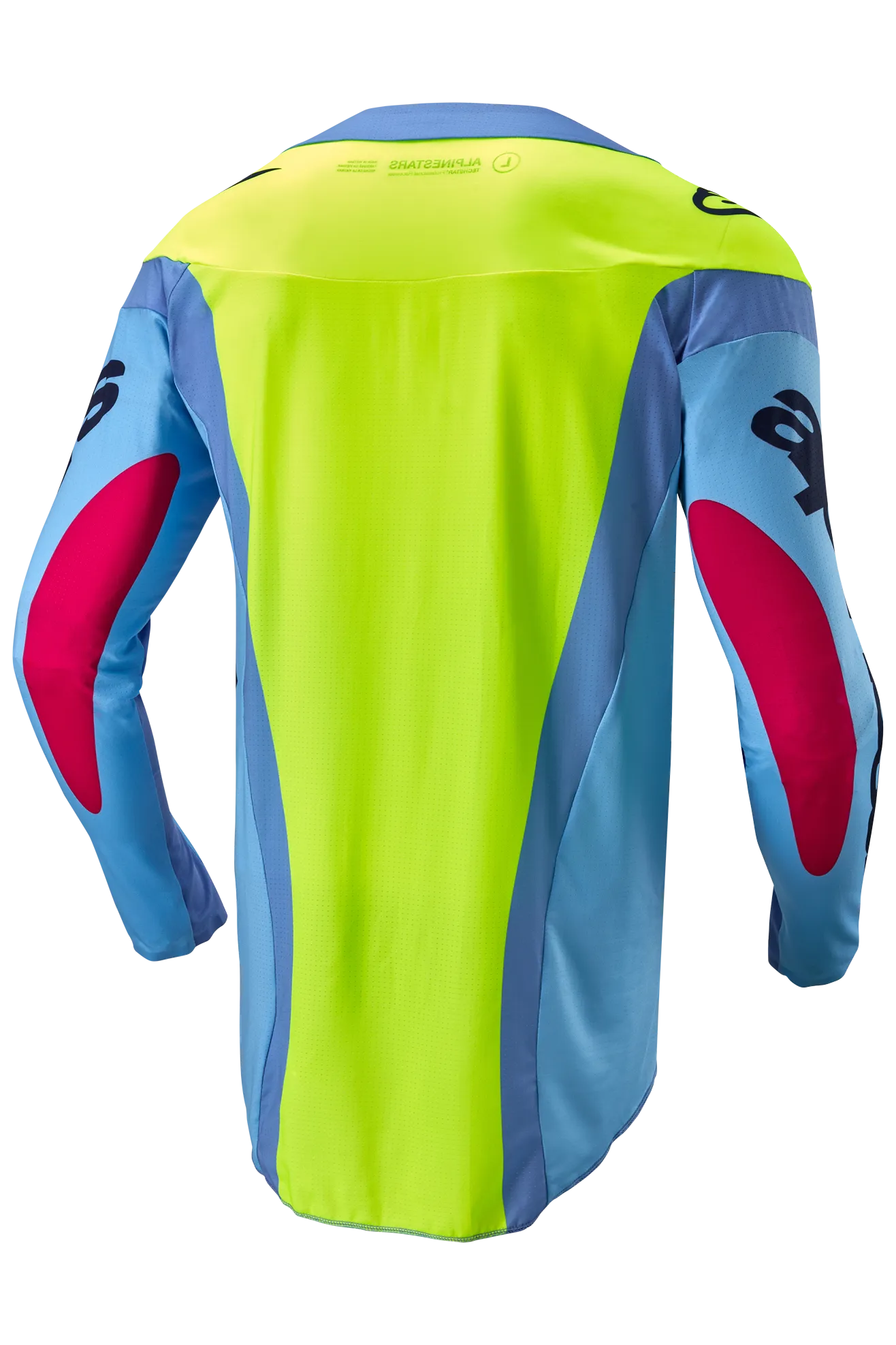 CAMISETA DE CROSS ALPINESTARS TECHSTAR OCURI AZUL CLAROAMARILLO FLUOROJO