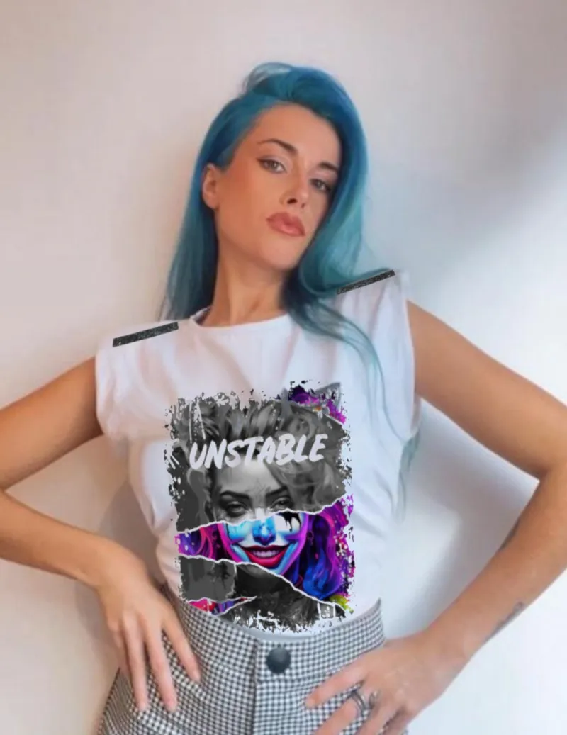 Camiseta de mujer UNSTABLE blanco