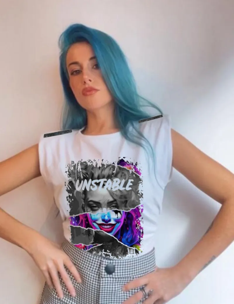 Camiseta de mujer UNSTABLE blanco