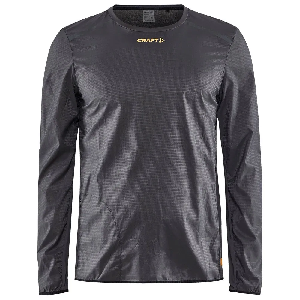 CAMISETA DE TRAIL CRAFT PRO HYPERVENT LS WIND TOP GRANITECALM