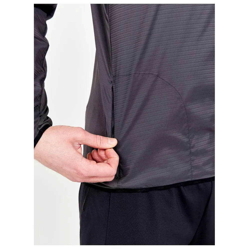 CAMISETA DE TRAIL CRAFT PRO HYPERVENT LS WIND TOP GRANITECALM