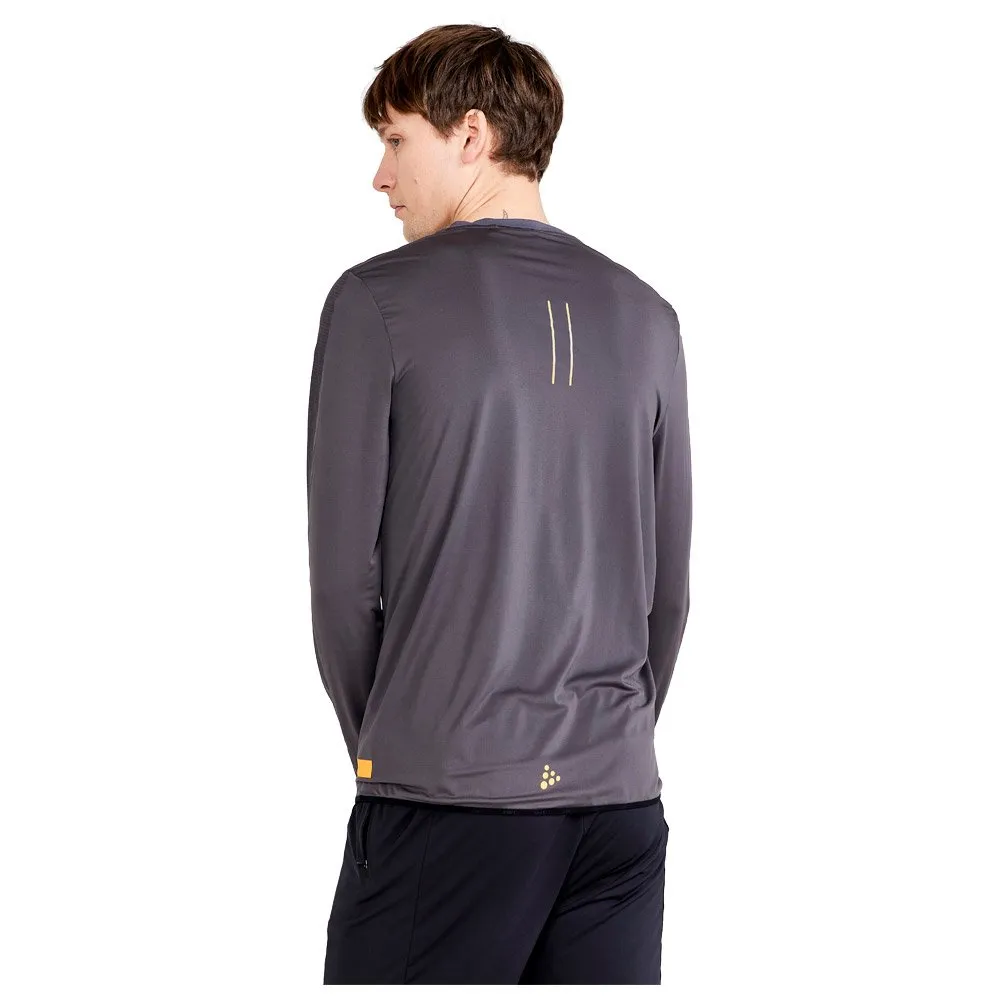 CAMISETA DE TRAIL CRAFT PRO HYPERVENT LS WIND TOP GRANITECALM