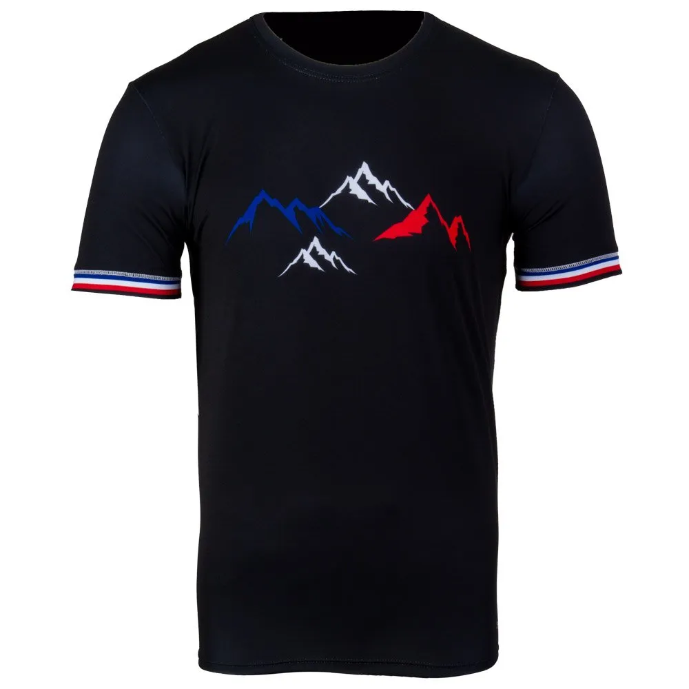Camiseta de trail Le Colibri Frenchy Le Montagnard Noir