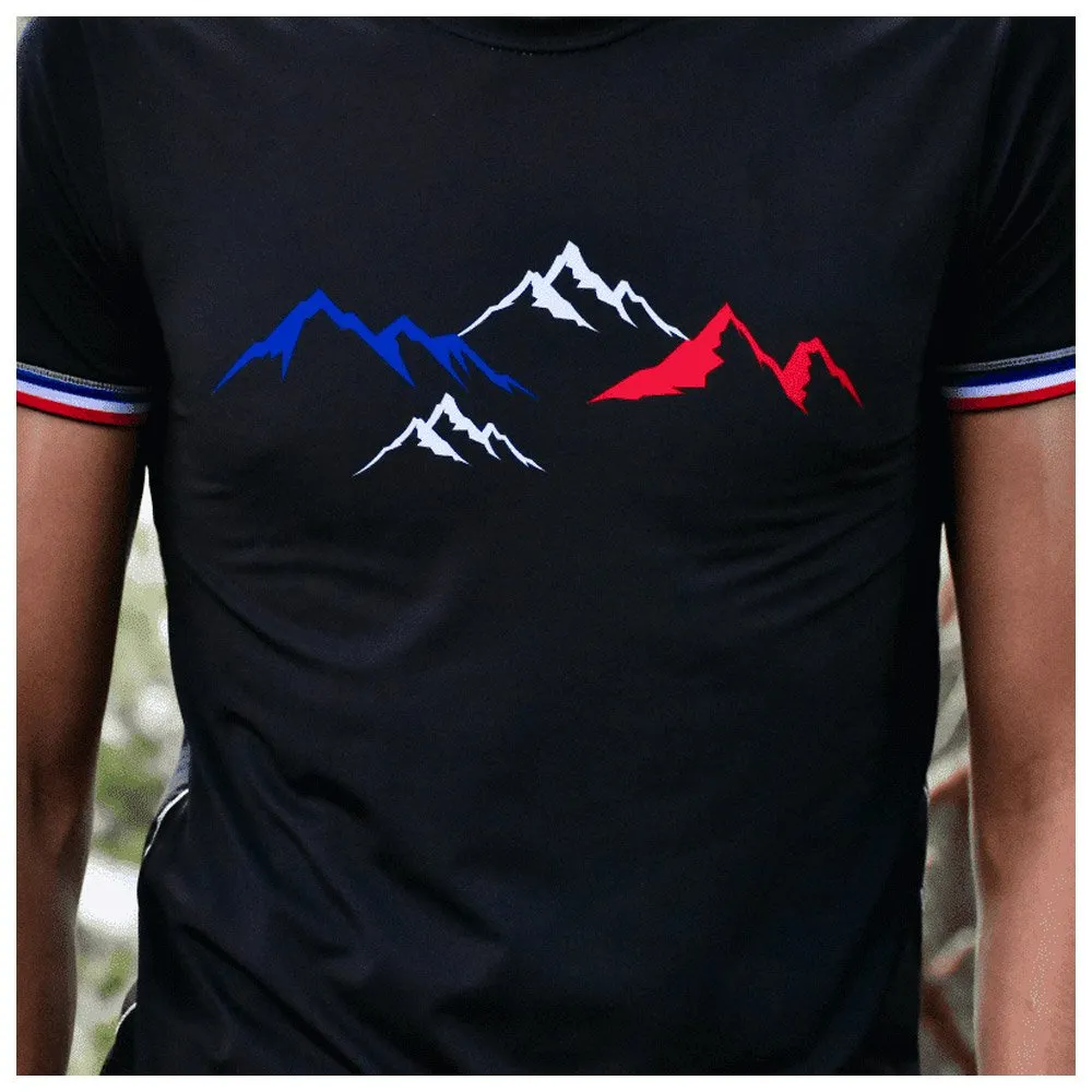 Camiseta de trail Le Colibri Frenchy Le Montagnard Noir