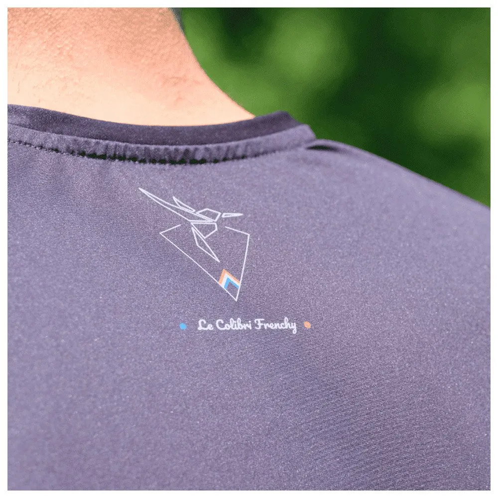 Camiseta de trail Le Colibri Frenchy Le Montagnard Noir