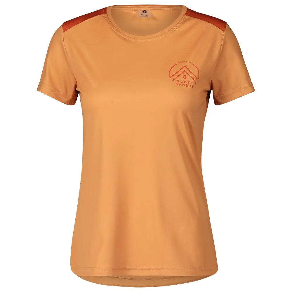 Camiseta de trail Scott Endurance Tech Shortsleeve W Rose Beige Braze Orange