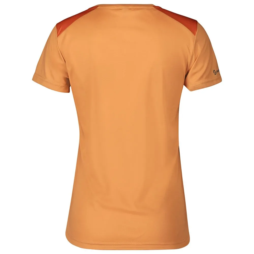 Camiseta de trail Scott Endurance Tech Shortsleeve W Rose Beige Braze Orange