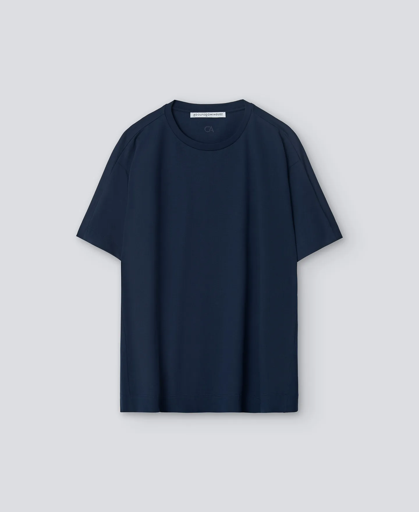 Camiseta en algodón azul marino mujer