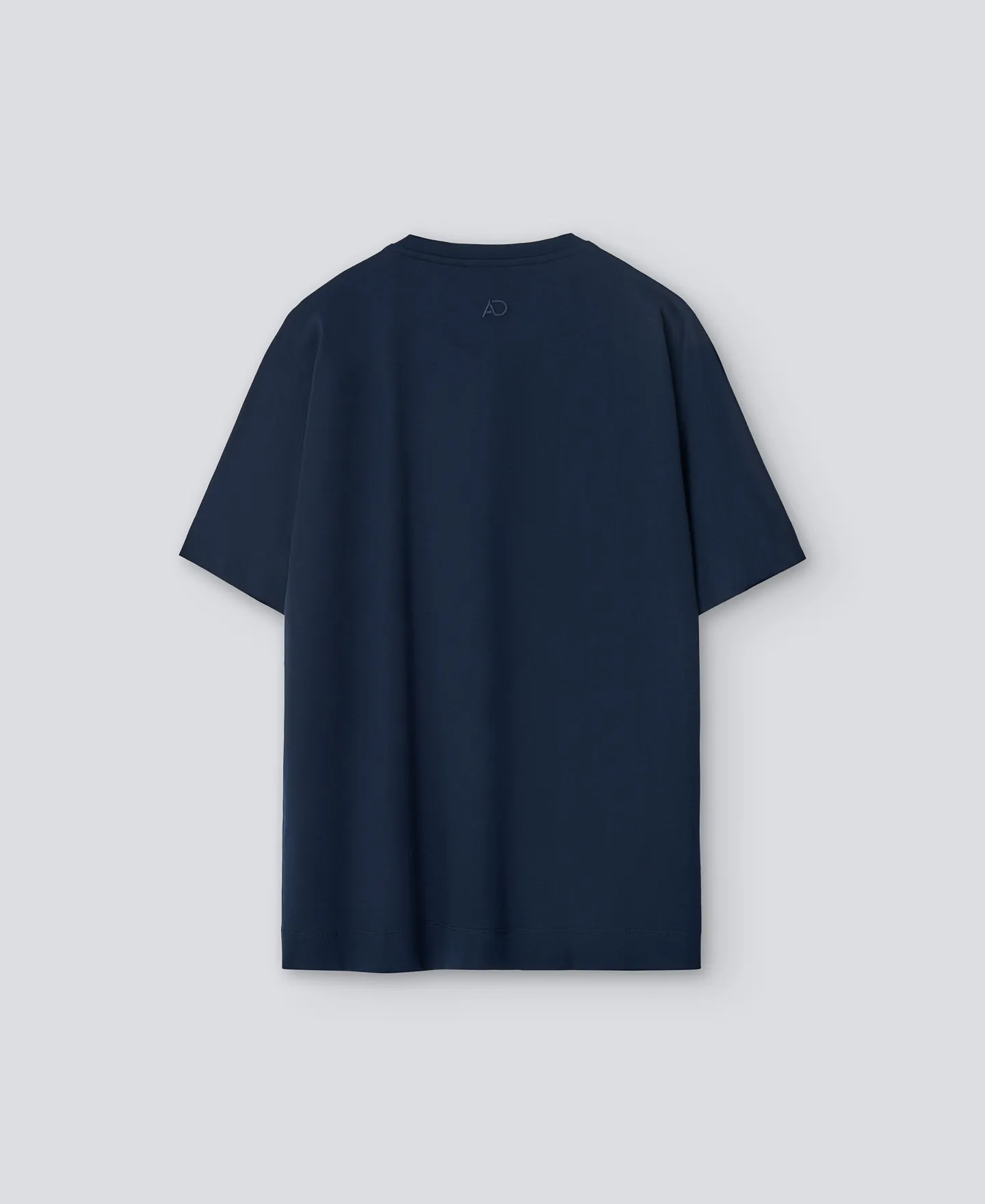 Camiseta en algodón azul marino mujer