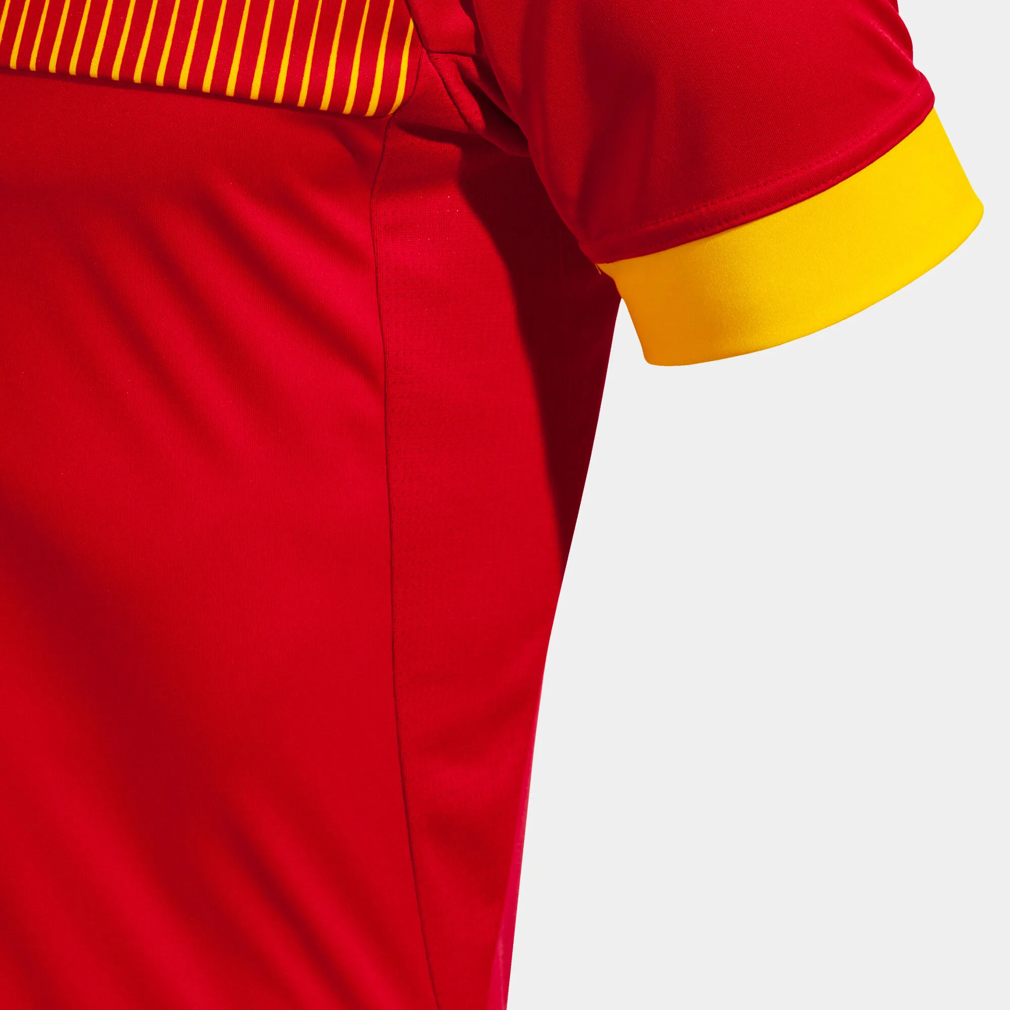 Camiseta manga corta hombre Eco Supernova rojo amarillo